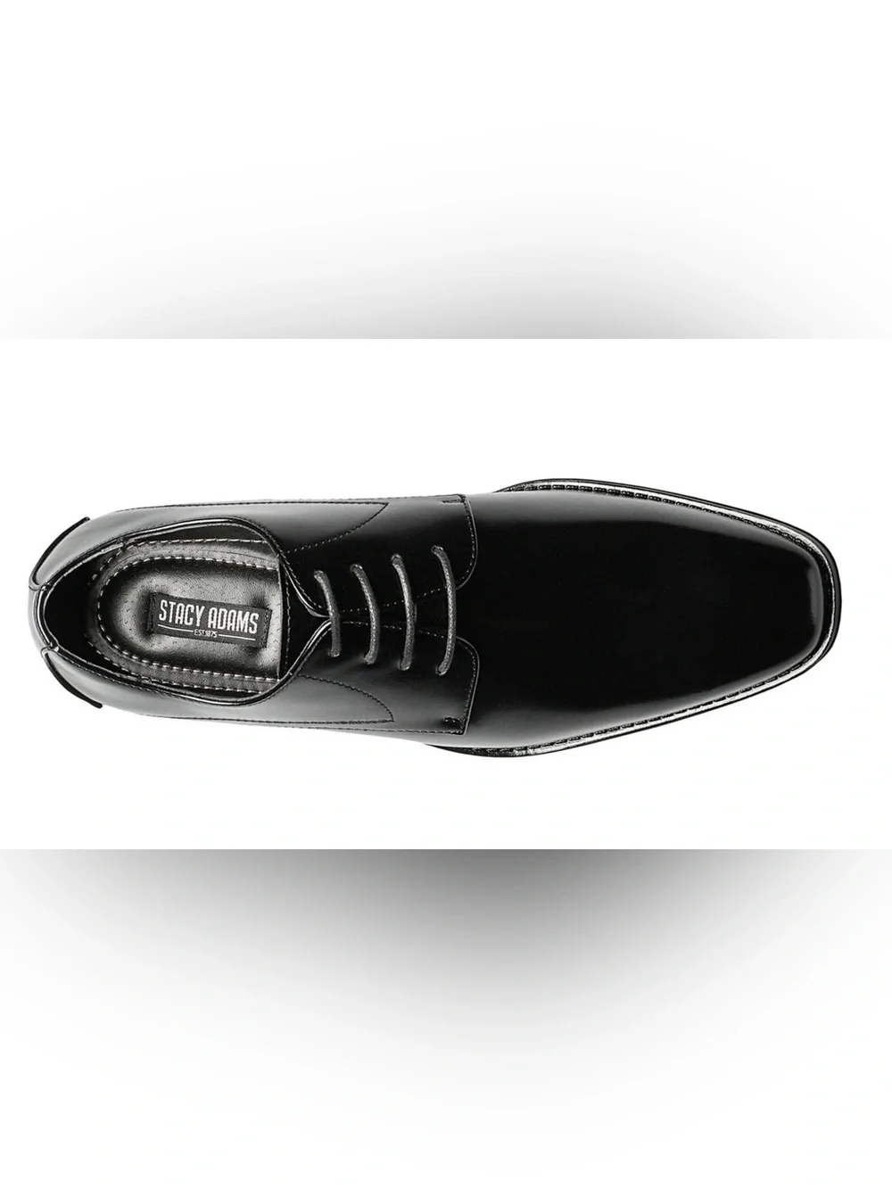 Stacy Adams Black Patent Leather Derby Shoe Size 12